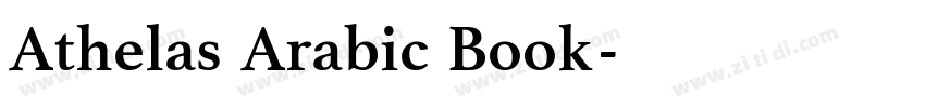 Athelas Arabic Book字字体转换